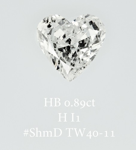 Heart Diamond 0.89 Ct H I1 Loose Natural Engagement Birthday Gift Present Jewel - Picture 9 of 12