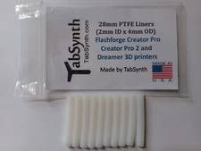 FLASHFORGE Creator Pro, Pro 2, Dreamer PTFE Liner Tube (10 pack of liners)