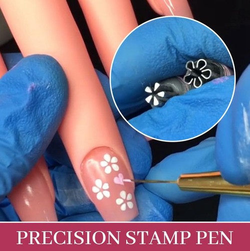 6pcs Nail Stamp Pen DIY Tools With 6 Different Patterns Nail Stamp Pen Set - Picture 8 of 11