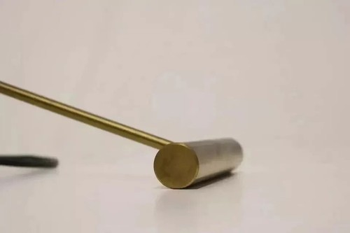 Lámpara de pie vintage de diseño italiano latón amarillo Diabolo 1950 mediados de siglo Stilnovo - Imagen 6 de 10