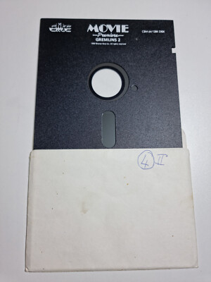 Gremlins 2 Commodore C64 128 5.25'' Diskette 1990 Movie Premiere ELITE Jump + Run
