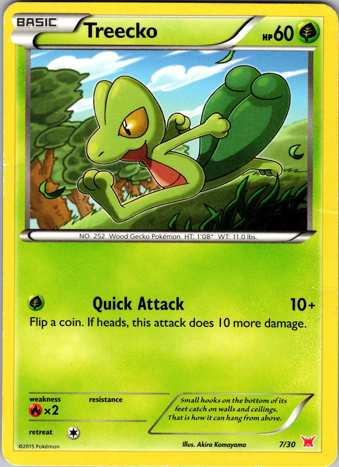 Treecko 7/30 XY Trainer Kit Latias Latios Pokemon Heavily Played