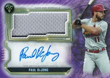 2020 Topps Triple Threads Paul Dejong Triple Auto Single Jumbo /17