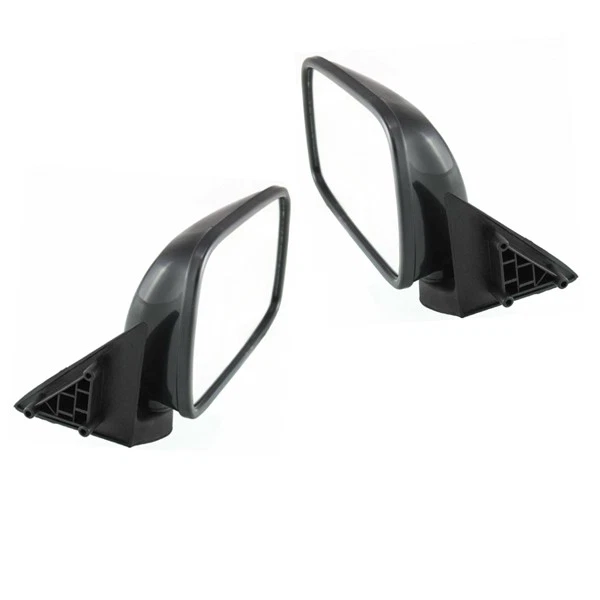 JUEGO DE PAR de espejos retrovisores plegables negros manuales para camioneta Mazda 86-93 Foto 4 de 4