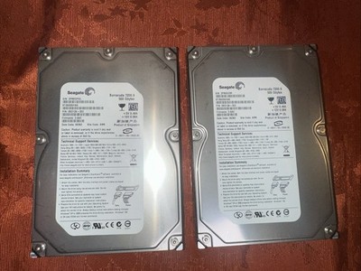 LOT of 2 Seagate Barracuda 7200.9 500GB Internal 7200RPM 3.5'' HDD