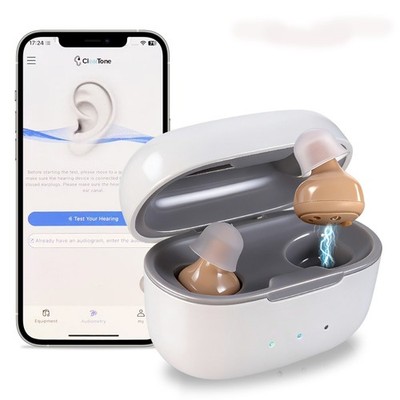 Rechargeable Bluetooth Hearing Aids For Seniors APP Controlled Noise Cancelling