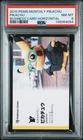 2015 POKEMON MONTHLY PIKACHU BUSINESS CARD HORIZONTAL PIKACHU PSA 8