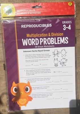 Teaching Tree Multiplication and Division - Word Problems Worksheet - Grades 3-4