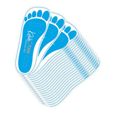 60 Pairs 120Feets Spray Tan Feet Pads Disposable  Economic Blue Feet Pads for