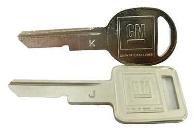 Set of J & K Key Blanks B46 & B47 for GM 1970, 74', 78', 82'-NEW from Box!
