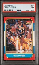 1986 Fleer #33 Vern Fleming - PSA 7