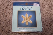 Beaded Holiday Pearl Snowflake Bead Kit Mill Hill