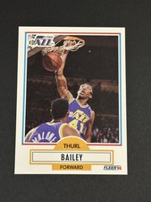 1990-91 Fleer Thurl Bailey #182 Utah Jazz (M)