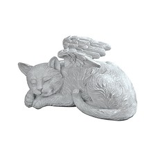 Design Toscano QL6080 Cat Angel Pet Memorial Grave Marker Tribute Statue, 10 Inc