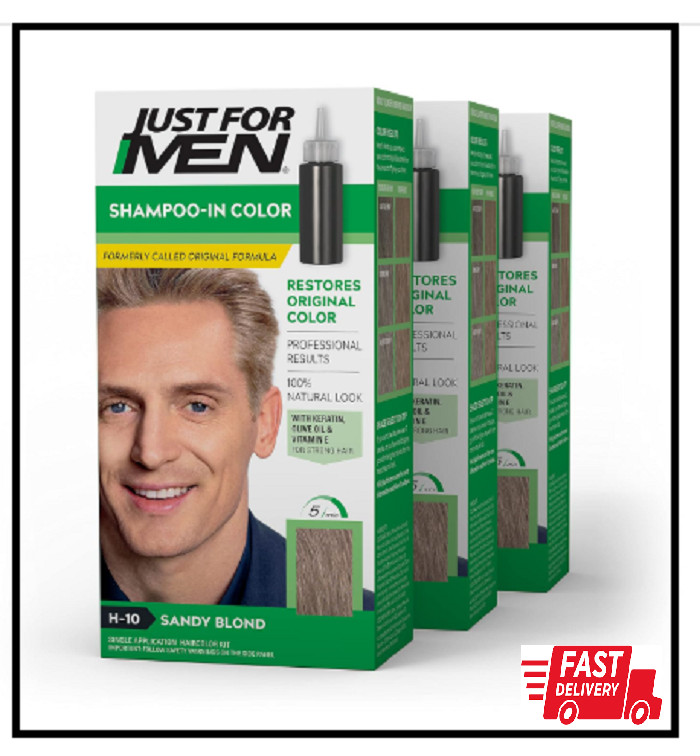 Just For Men Shampoo-in Hair Dye for Men, H-10 Sandy Blond, 