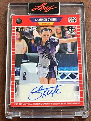 #ad 2023 LEAF Pro Set Encased SHANNON O’KEEFE 1ST EVER BOWLING ROOKIE AUTO # 400 RC $14.95