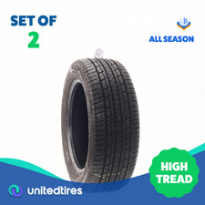 Set Of 2 Used 22555r17 Continental Controlcontact Tour As Plus 97h - 9.532