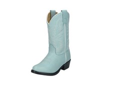Smoky Mountain Western Boots Girls Denver Leather Light Blue 3502Y