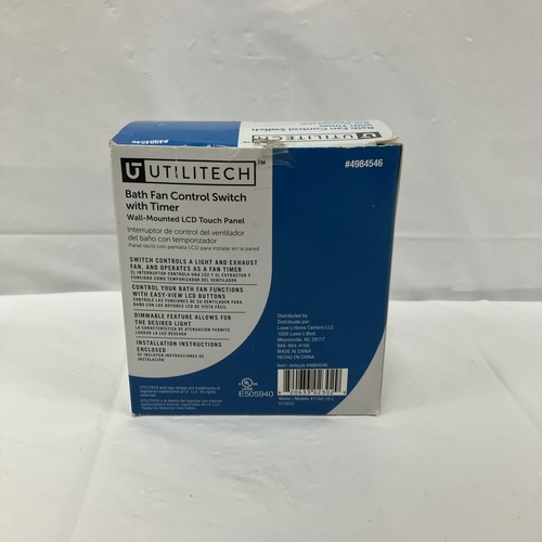 Utilitech Bath Fan Control Switch With Timer Wall mounted LCD Touch #4984546 - Bild 9 von 10