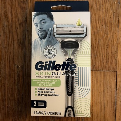 Gillette SkinGuard Razor For Sensitive Skin 1 Razor/ 2 Cartridges Included