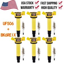 6X High Performance Ignition Coil+Spark plug For Toyota Solara Sienna 3.3L UF506