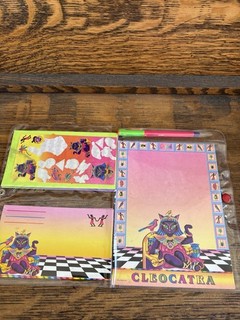Vintage Lisa Frank Cleocatra Partial Stationary Set As Found C1990 READ