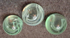 Vintage Vitro Horseshoe Cat  s Eye Set Of 3 Shooter Marbles All Near Mint 526004