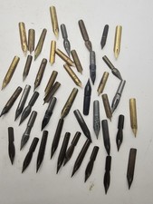 Vintage  Pen Nibs x 44 Vintage Collection Various Brands & Sizes