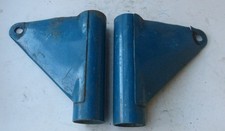 1 Paar rechts links MZ TS Scheinwerferhalter Lampenhalter DDR vorn blau NOS #-