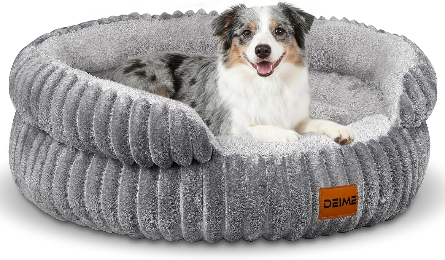 Divano Cane Grande Ortopedico Grigio - Lavabile e Antiscivolo