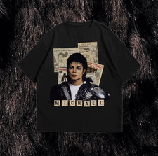 Michael Jackson King of Pop T-Shirt Retro Graphic Tee Unisex S-5XL