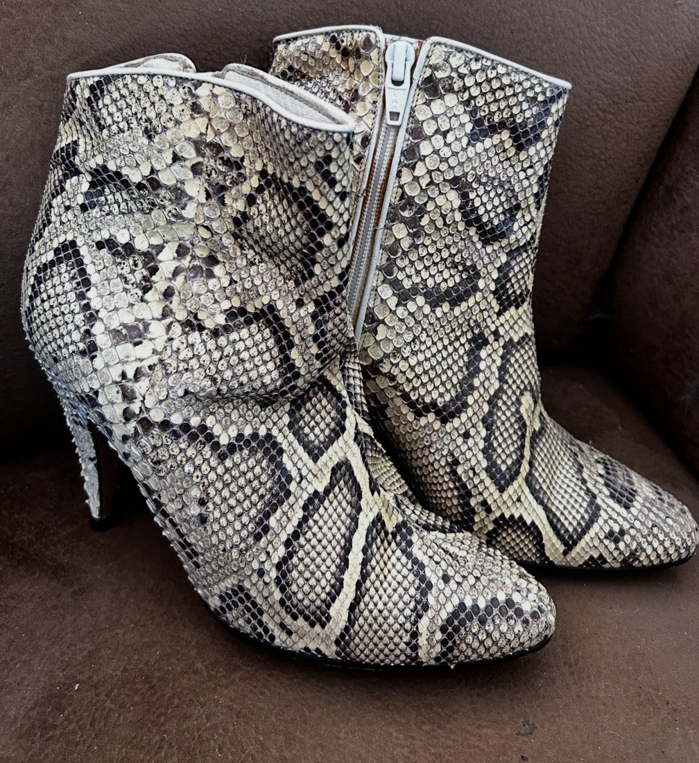 Vintage 80's Paulo Bondini Authentic Python Snake… - image 8