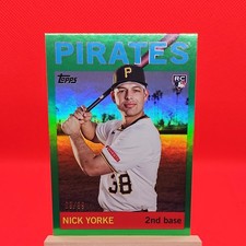 2025 Topps Archives Green Foilboard #68 Nick Yorke /99 ROOKIE RC PIRATES