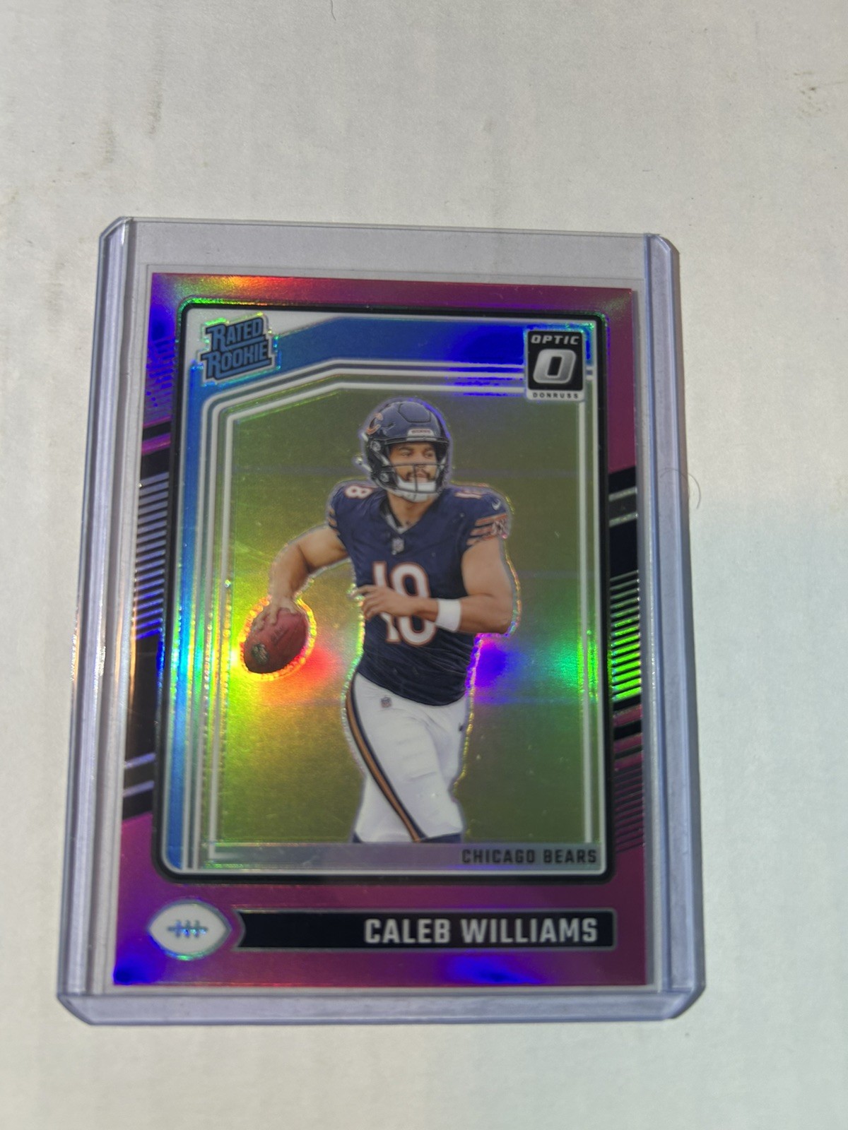 2024 Panini Donruss Optic - Rated Rookie Caleb Williams #201 Pink Prizm rc Bears