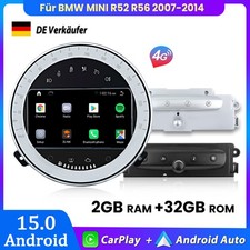 F�r BMW MINI Cooper One 2007-2014 Carplay Android15.0 Autoradio GPS Navi 4G Wifi