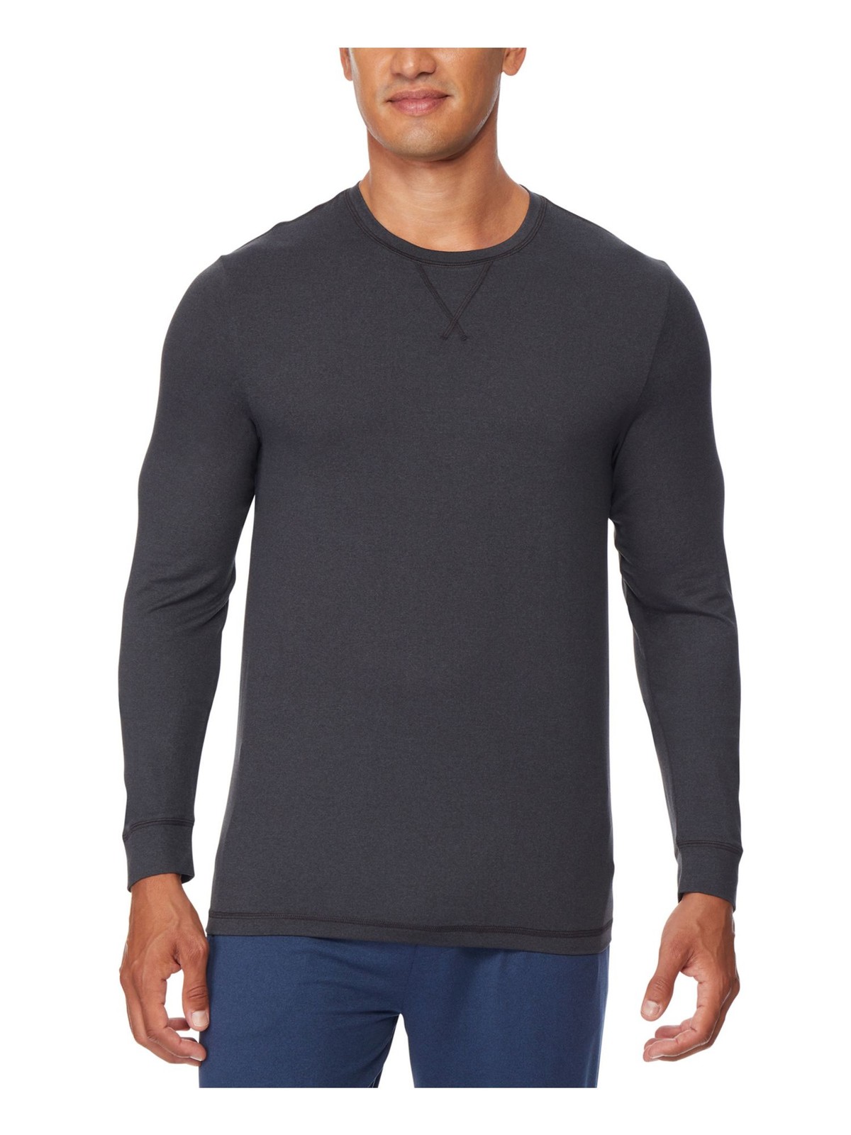 ВЫСОКАЯ ТЕМПЕРАТУРА 32 ГРАДУСА, серая быстросохнущая пижамная рубашка с круглым вырезом для сна, пижамный топ XL