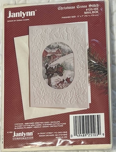 1994 Janlynn Cardinals #125-104 & Briefkasten #125-103 Kreuzstich Grußkarten - Bild 6 von 11