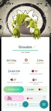 Pok mon Go Shiny Groudon Special Background Go Fest 2026 Trade/ Lucky Trinket