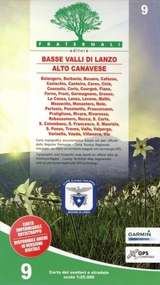 Carta n. 9. Basse valli di Lanzo, alto Canavese, La Mandria, val Ceronda e  ...