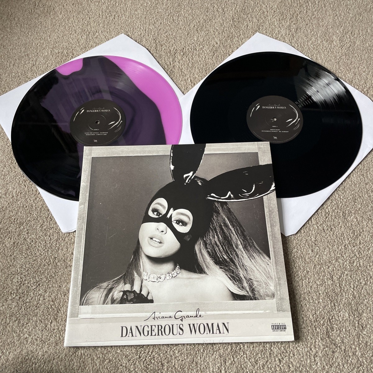 洋楽 Ariana G Dangerous Woman Purple Swirl Ariana Grande – Dangerous Woman Vinyl Record PURPLE SWIRL & BLACK
