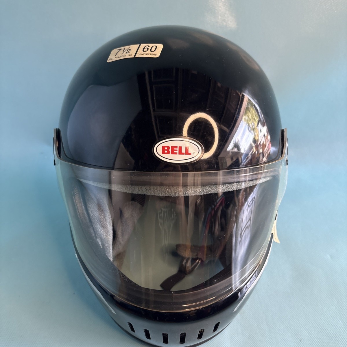 Vintage 1985 Bell STAR LTD II Motorcycle Helmet 7 1/2 Black w/ Box