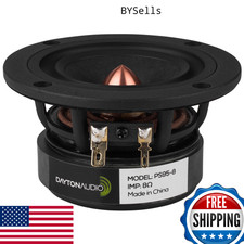 Dayton Audio PS95-8 3-1/2" Point Source Full Range Driver 8 Ohm