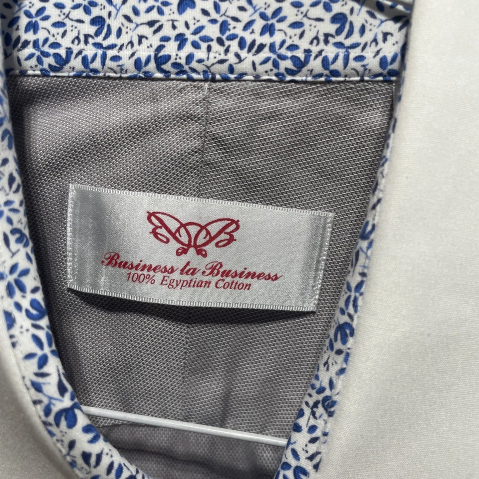 Бизнес для бизнеса мужской платье рубашка серый французский рукав 15,5 33/34 - Изображение 2 из 4