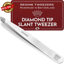 Professional Tweezers Diamond Slant Tip Diamond Tip Tweezers.....