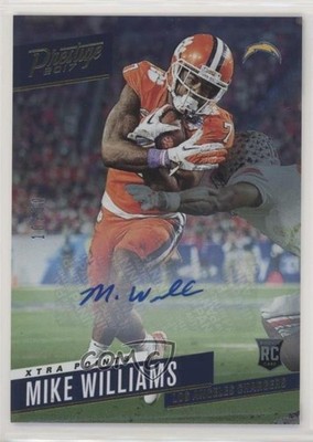 2017 Prestige Xtra Points Gold Signatures 10/50 Mike Williams Rookie Auto RC 0d3
