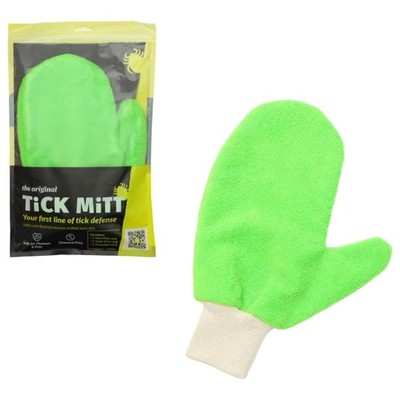 Green Tick Removal Glove: Gently Remove Ticks from Humans & Pets - Chemical-F...