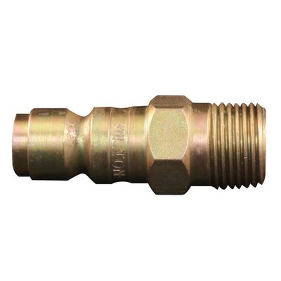 Milton S-1807 3/8'' MNPT P Style Plug - Pack of 2 Single, Black Or Gray 