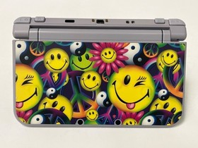 Nintendo 3DS XL Touchscreen w/Smiley Face Emoji Graphics Inside & Out