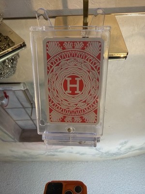  Vintage Hermès Playing Card 2 of Clubs Red Back H Logo Paris Collectible