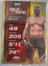2025 Topps Chrome UFC WANDERLEI SILVA Tale of The Tape #29/50 Gold Refractor